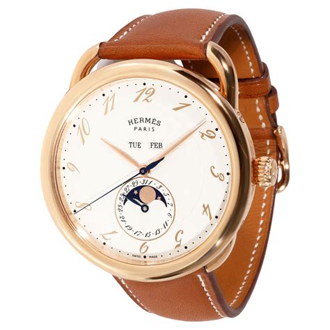 hermes paris watch gold color blue leather band|hermes luxury watches.